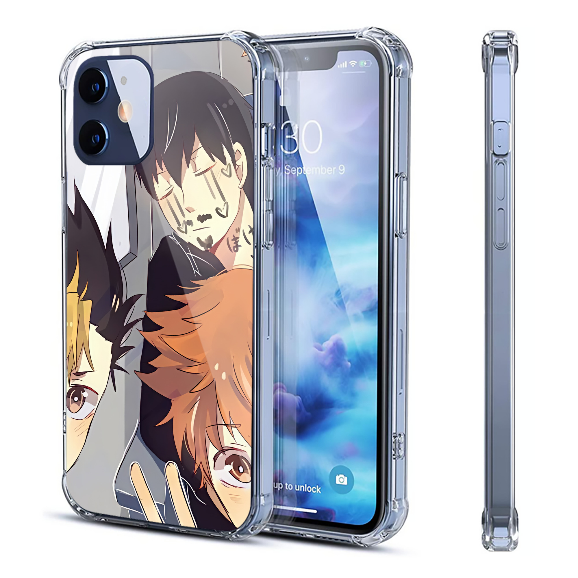 （画像用） ハイキュー!! Haikyu!! 【iPhone 12シリーズ対応】透明スマホケース（クリアソフトケース）